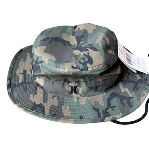 Hurley Mens Back Country Boonie Bucket Hat Adult One Size Edge Camo New